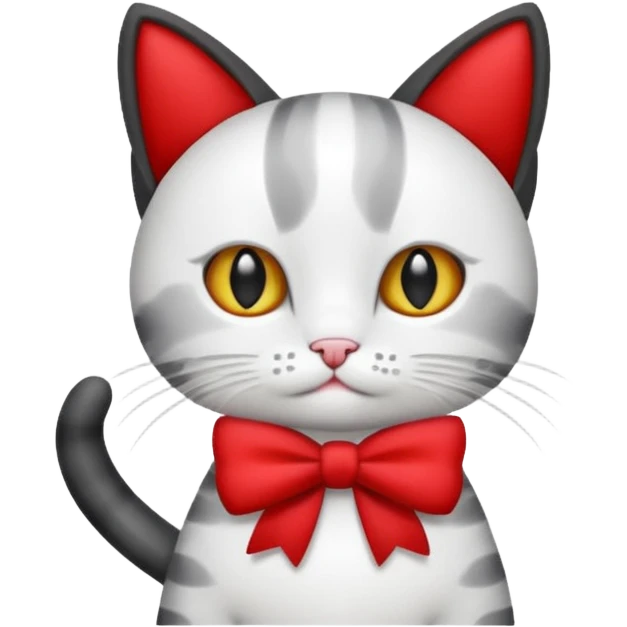 Cat with a bow emoji