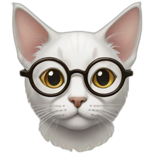 Cat glasses harry potter emoji