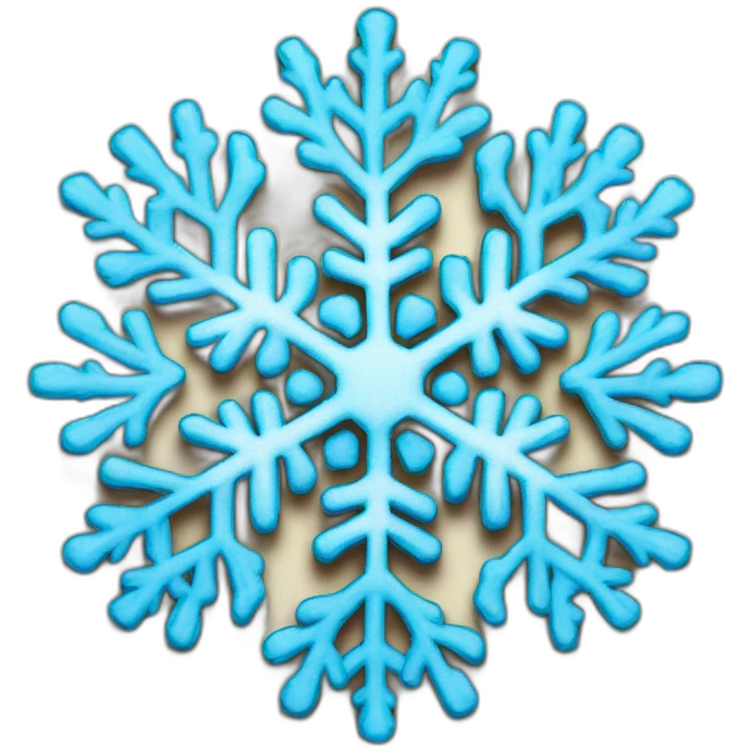 snowflake-in-the-blue-picture-frame emoji
