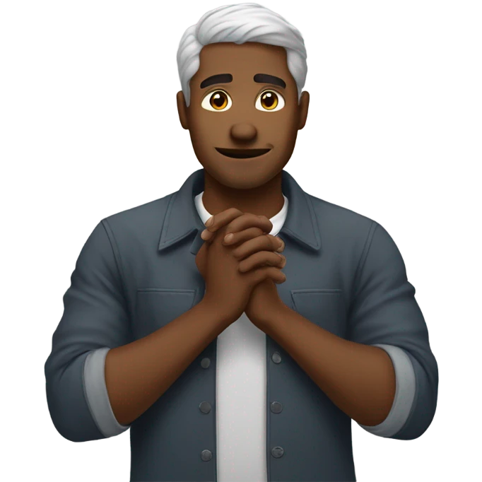 Man rubbing hands together deviously emoji