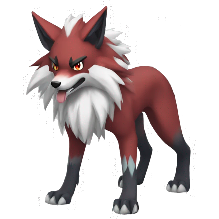 Zoroark-Lycanroc full body emoji