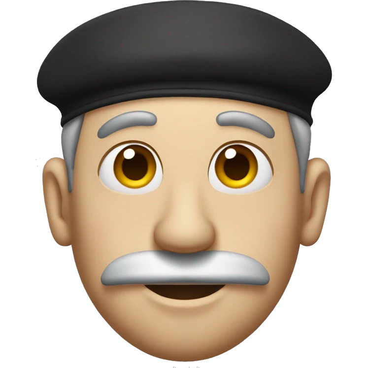 Man with big nose and kippah emoji
