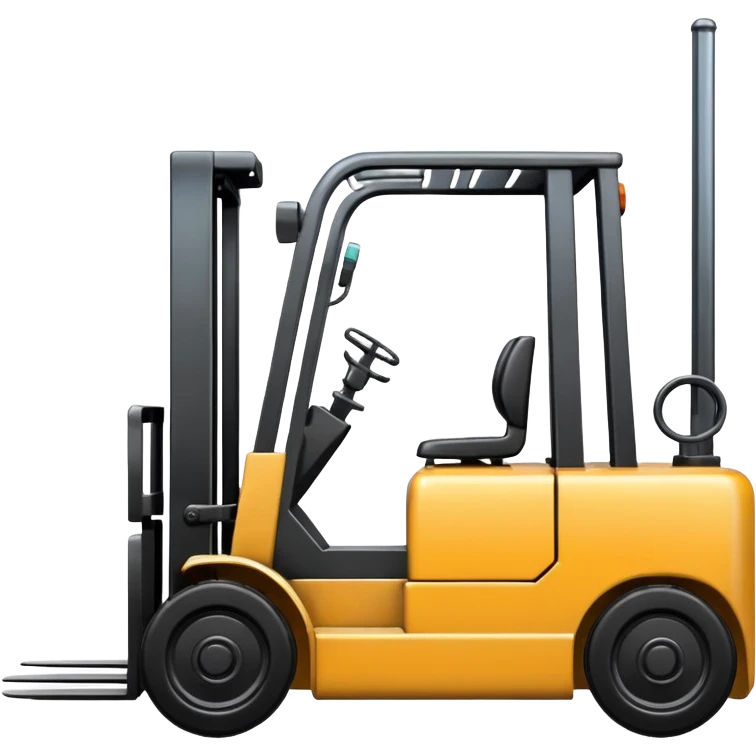 forklift, simple, clear, no text emoji