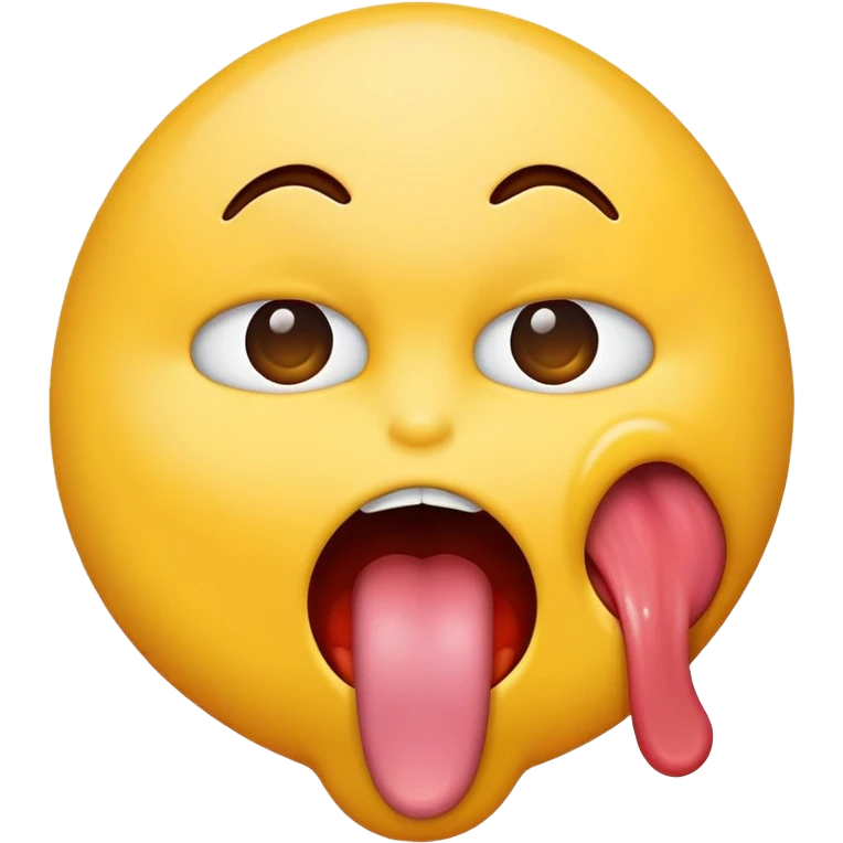 Choking emoji with tongue out  emoji