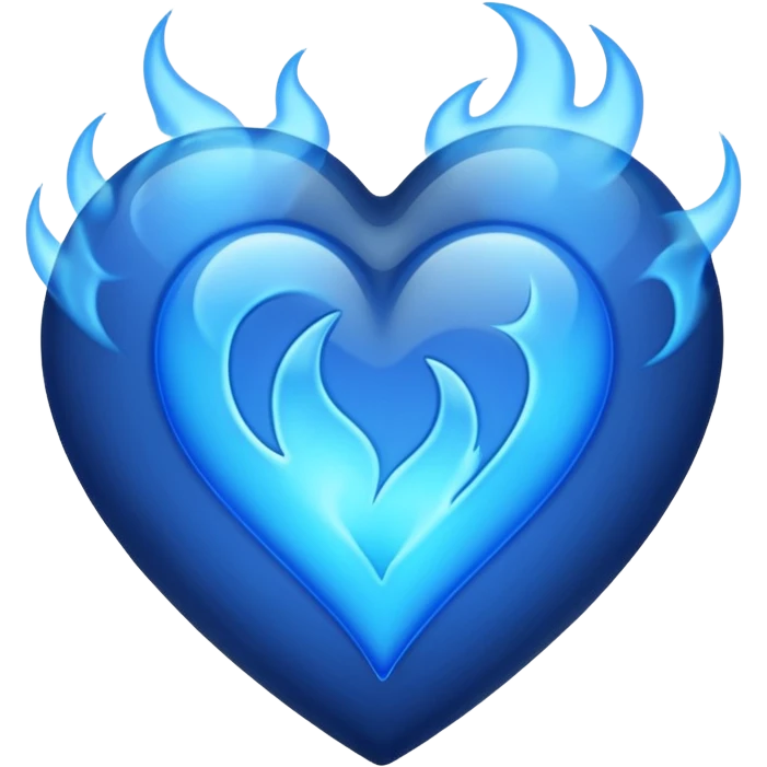 Black heart with blue flems like that ❤️‍🔥  emoji