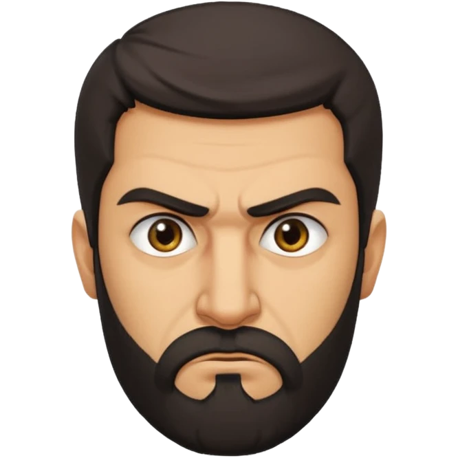 angry Iranian, in profile emoji