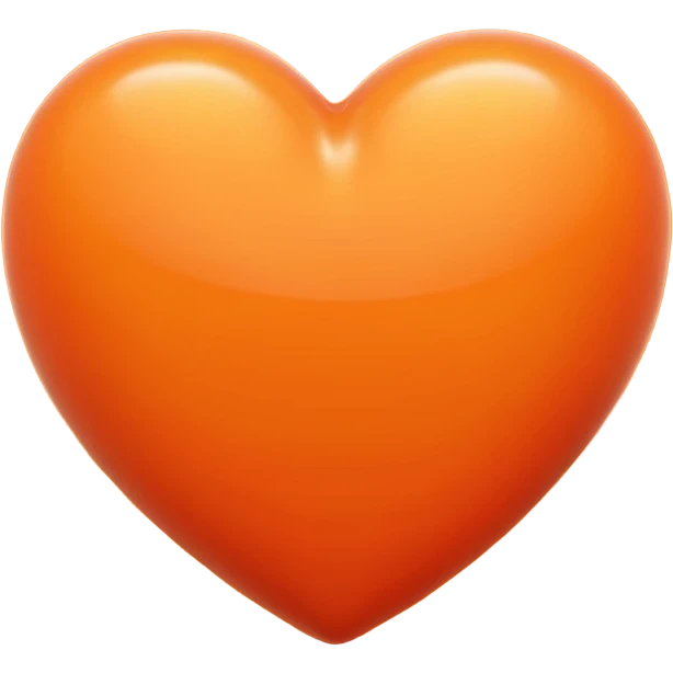 orange heart  emoji