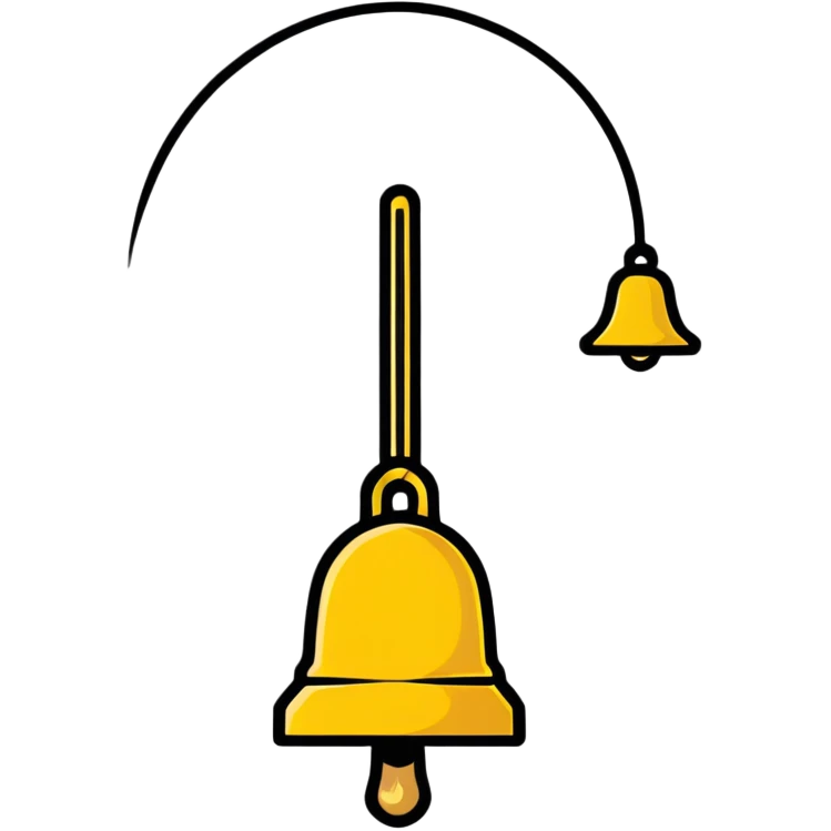 golden bell emoji