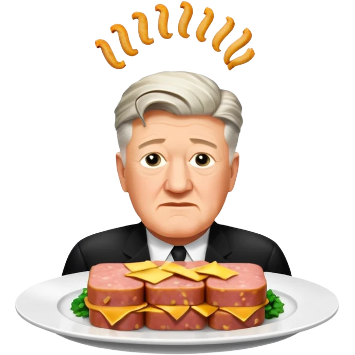 David Lynch with a SPAM dinner emoji