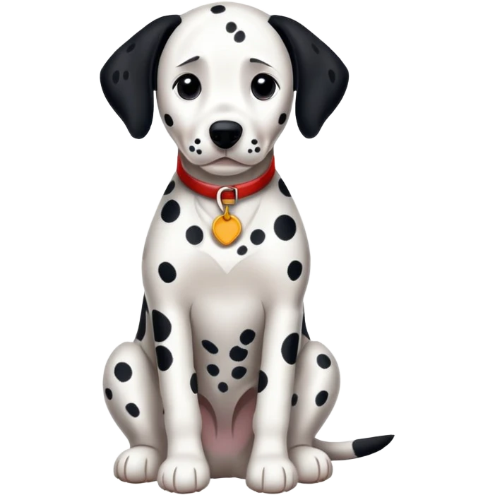 dalmatian dog sitting emoji