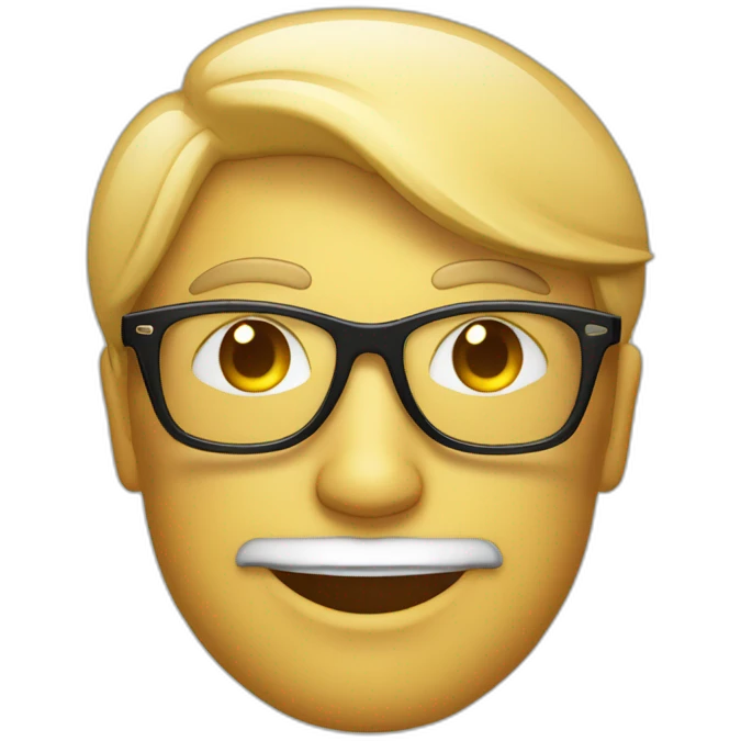 Je suis avec des lunettes de soleil riche emoji