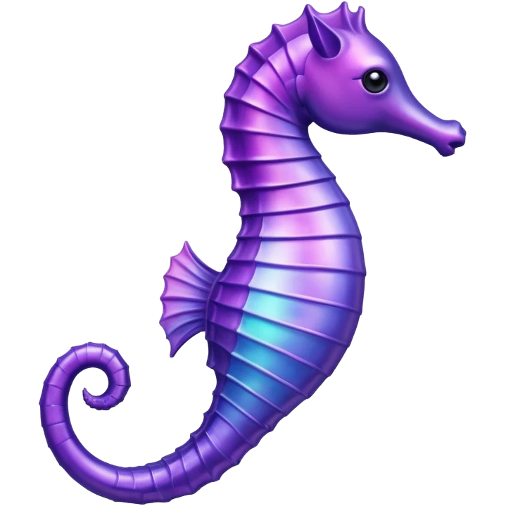 Purple Sea horse emoji