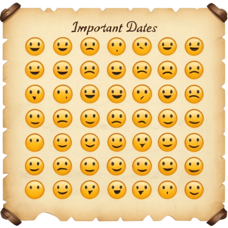 Fechas importantes emoji