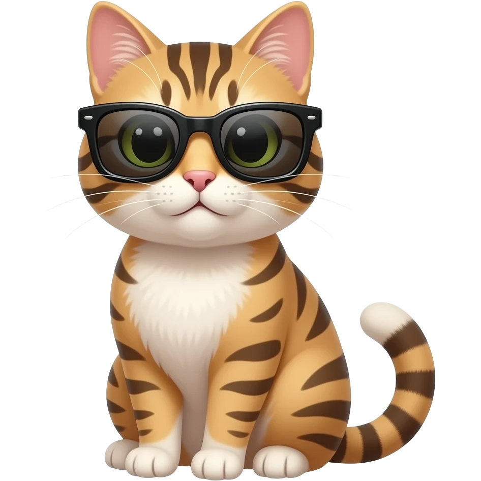 Cat wearing sunglasses emoji