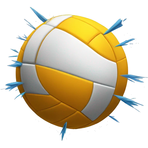 Volleyball getting spiked  emoji