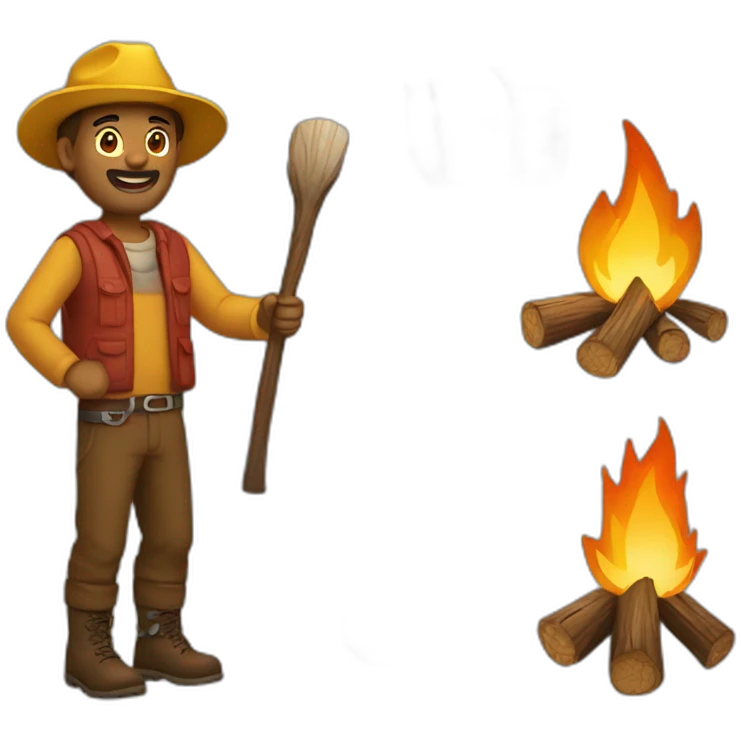 campfire man emoji