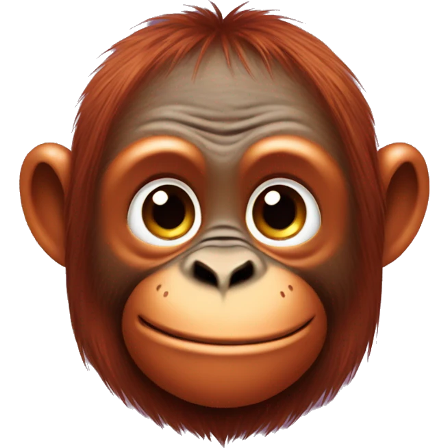 cute orangutan emoji