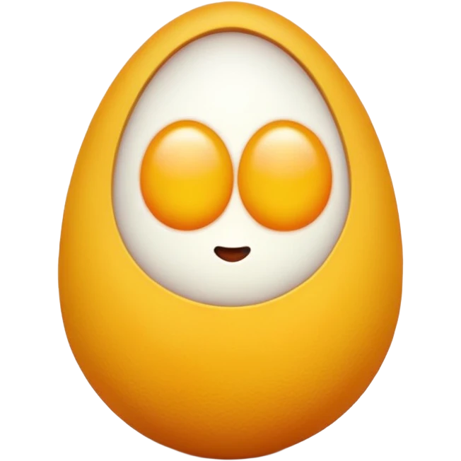 Dos huevos mezclados con el emoji de llorar emoji