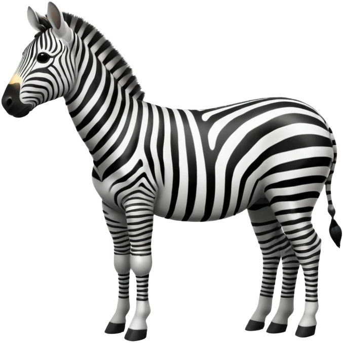 Retarded zebra emoji