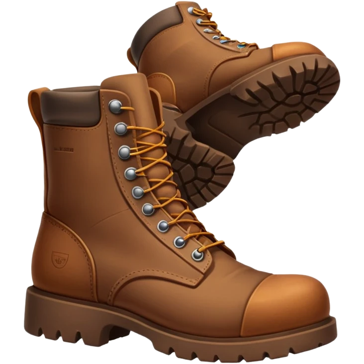 brown work boots emoji