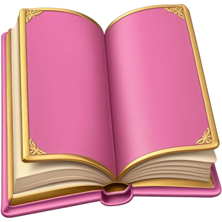 An open pink book, elegant
 emoji
