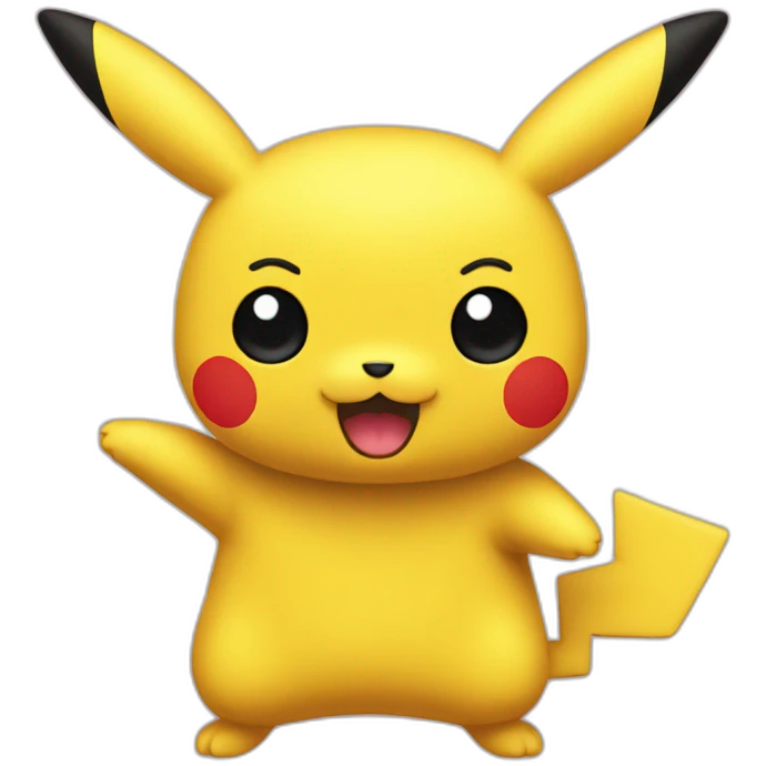 Pikacho qui boit emoji