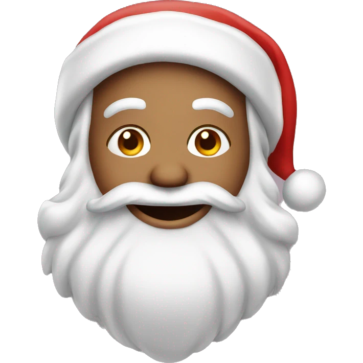 Santa smiling  emoji