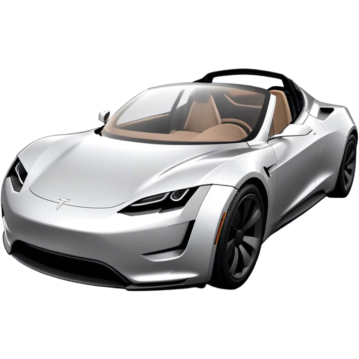 Tesla Roadster - Tesla (Model Year: 2020) (Iconic colour: Silver) emoji