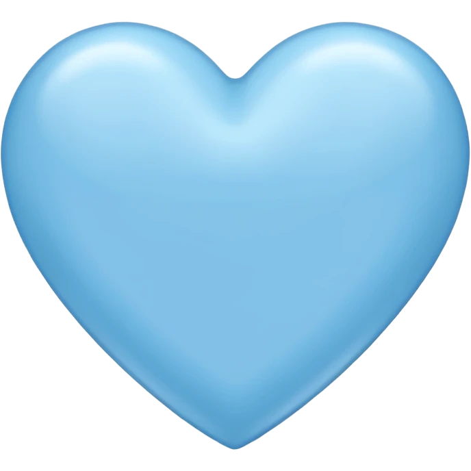 Soft blue love emoji emoji