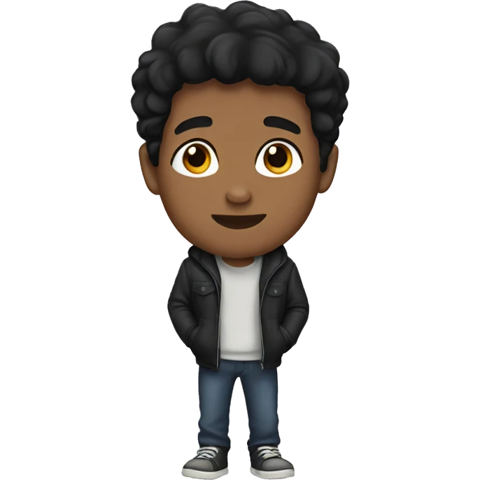 boy with black hair emoji