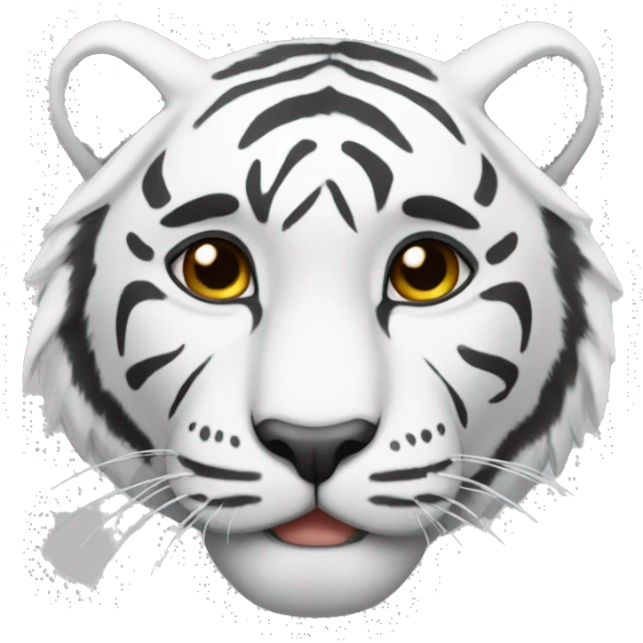 white tiger emoji