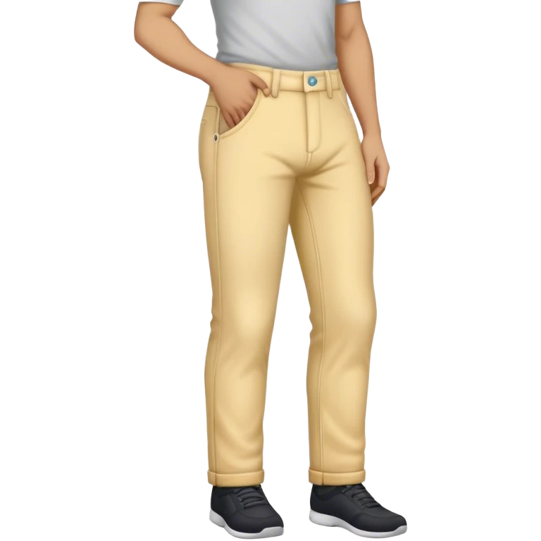 putting on pants emoji
