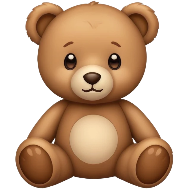 Cute teddy bear emoji