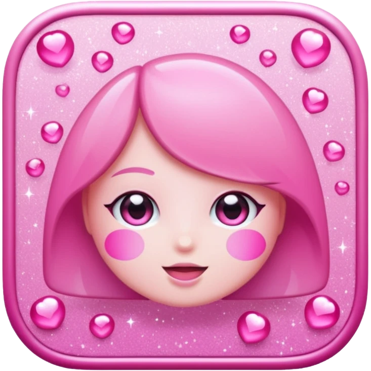 glitter pink simbolo Douyin emoji
