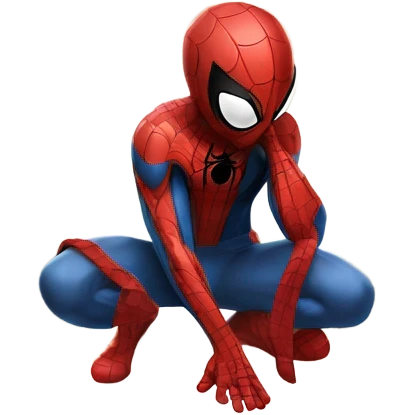 Spider-Man praying in heaven emoji