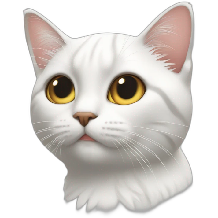 Chat blanc mignon 🤩 emoji