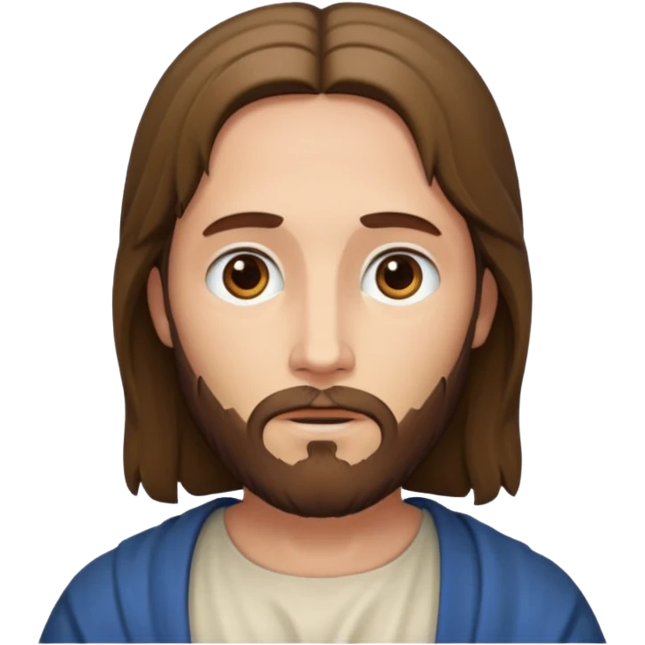 Jesus Christ with short hair emoji