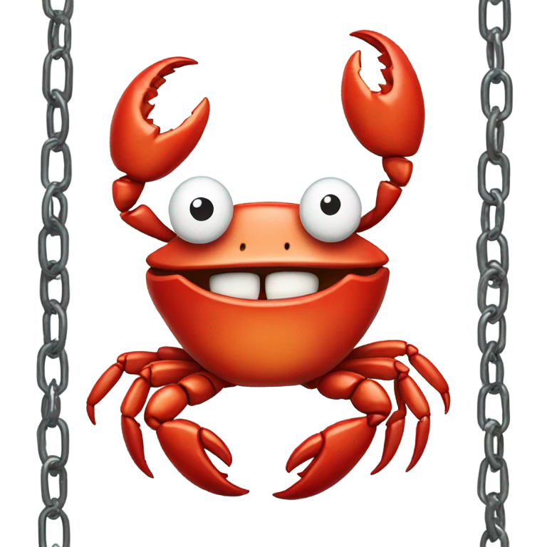 Mr crabs with grills and chains  emoji