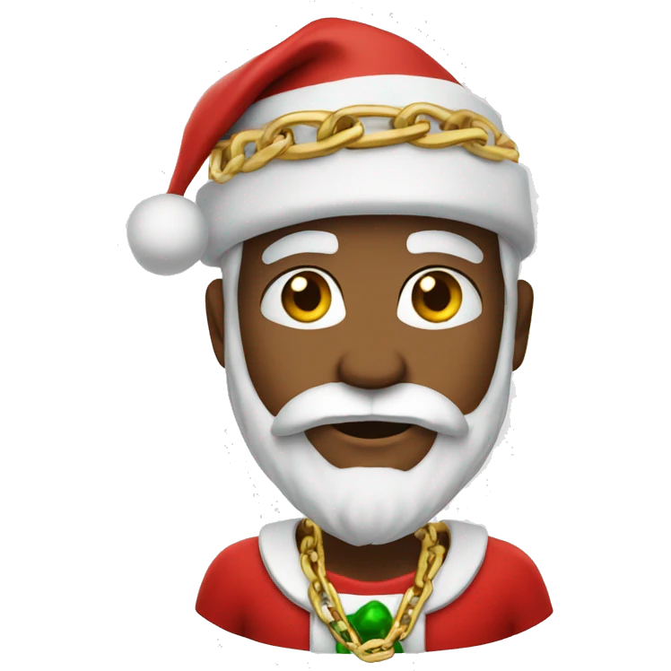 santa with a gold chain  emoji