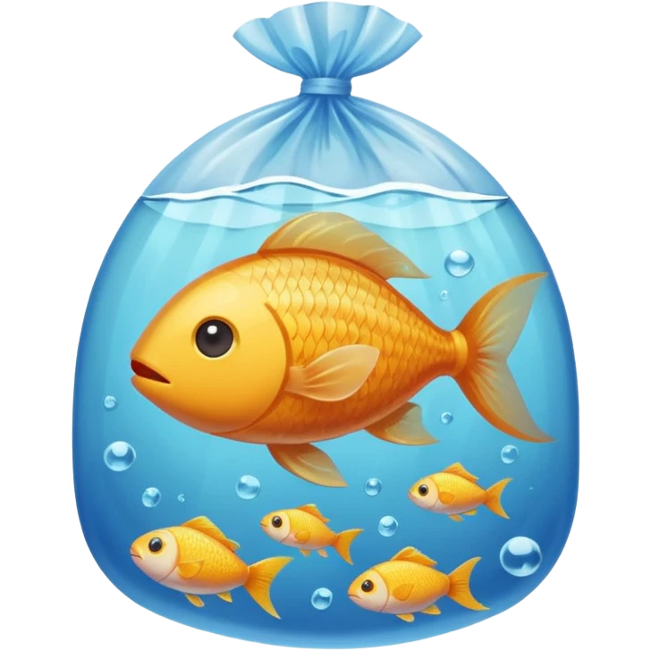 iOS fish inside a plastic bag  emoji