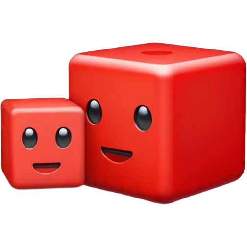 minecraft red cube emoji