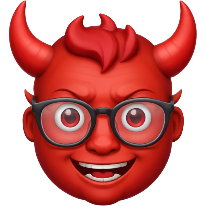 devil emoji nerdy emoji
