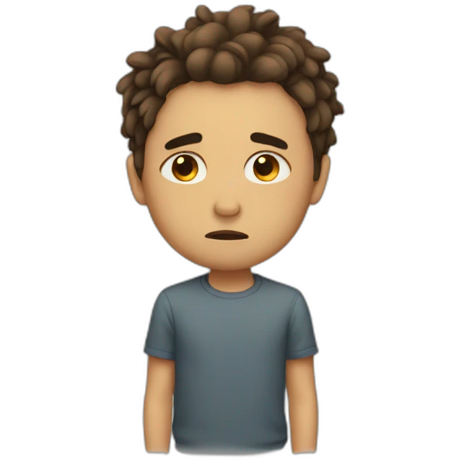 Sad love emoji