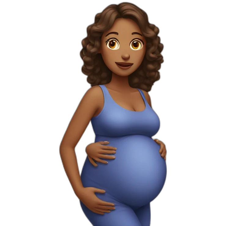 pregnant woman emoji