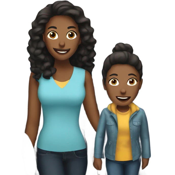 Me and my mom on a plane  emoji