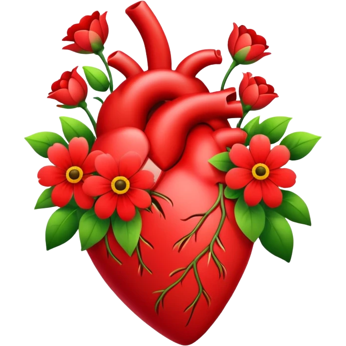 Heart with flowers  emoji