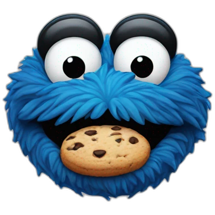 Cookie monster emoji