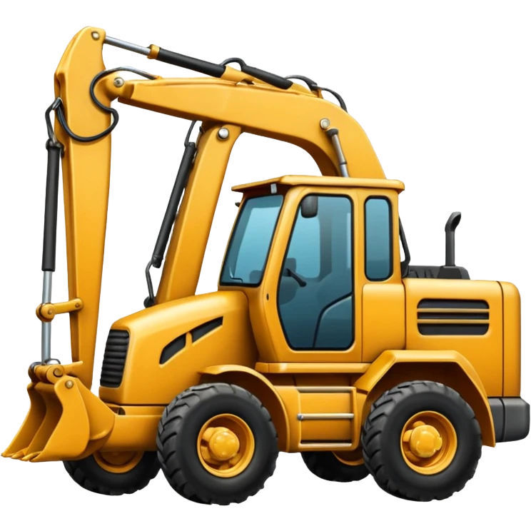 Truck backhoe emoji