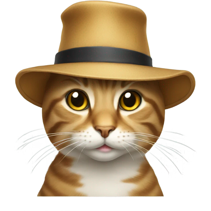 Cat with hat emoji