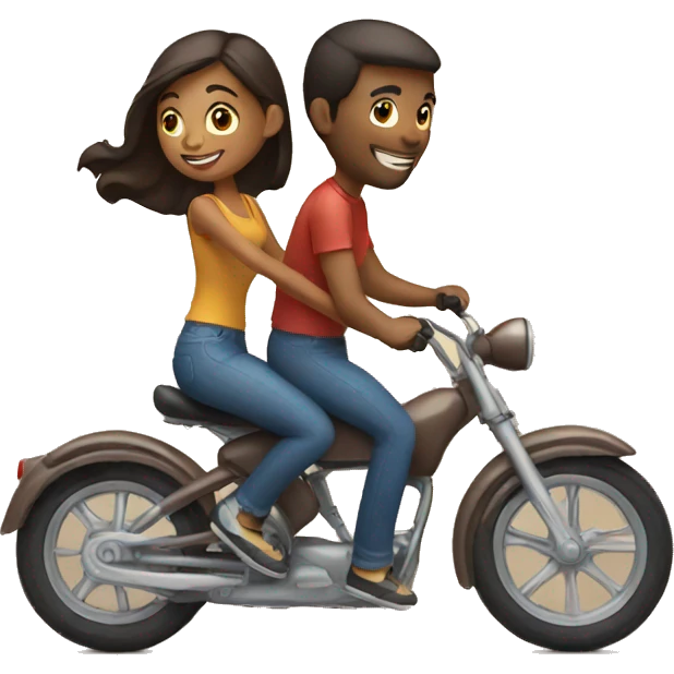 couple on a bike emoji